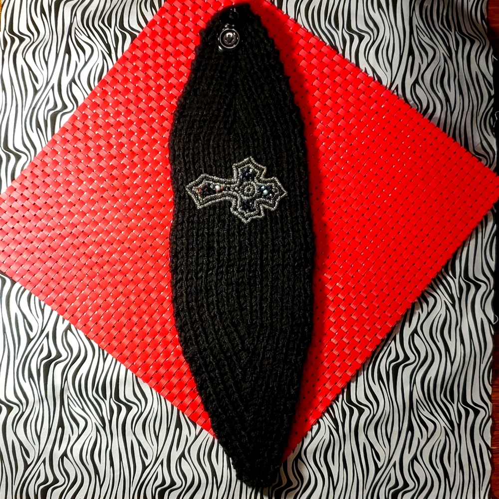 Rhinestone/beaded adjustable headband